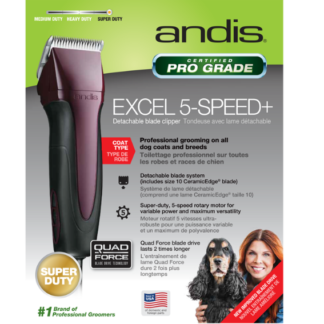 Burgandy Andis Excel 5-Speed+